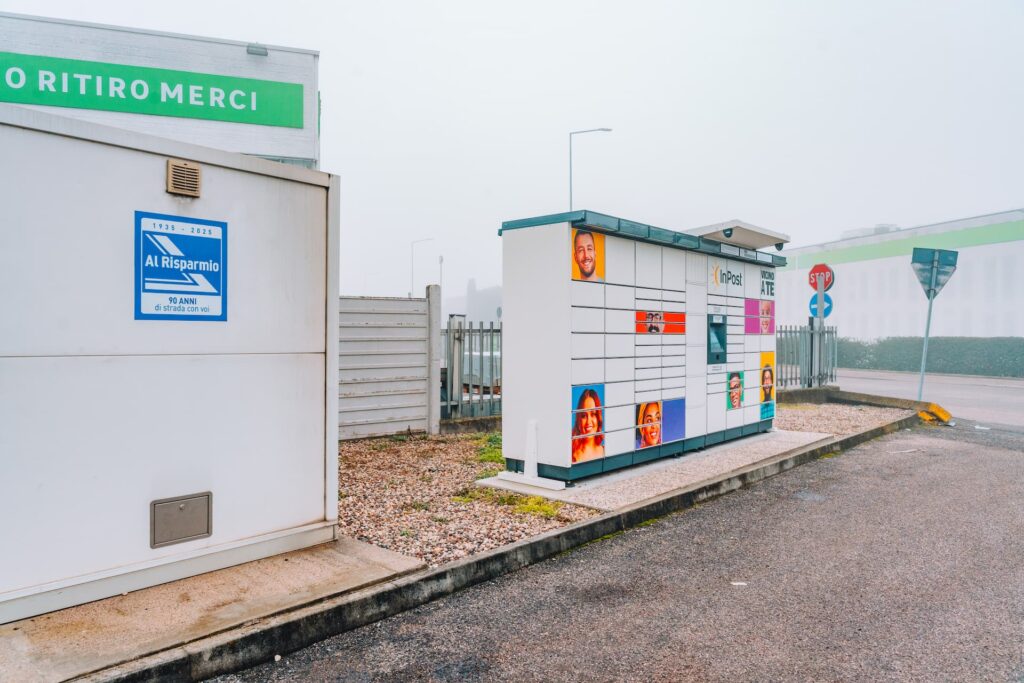 vista ravvicinata di un punto di ritiro